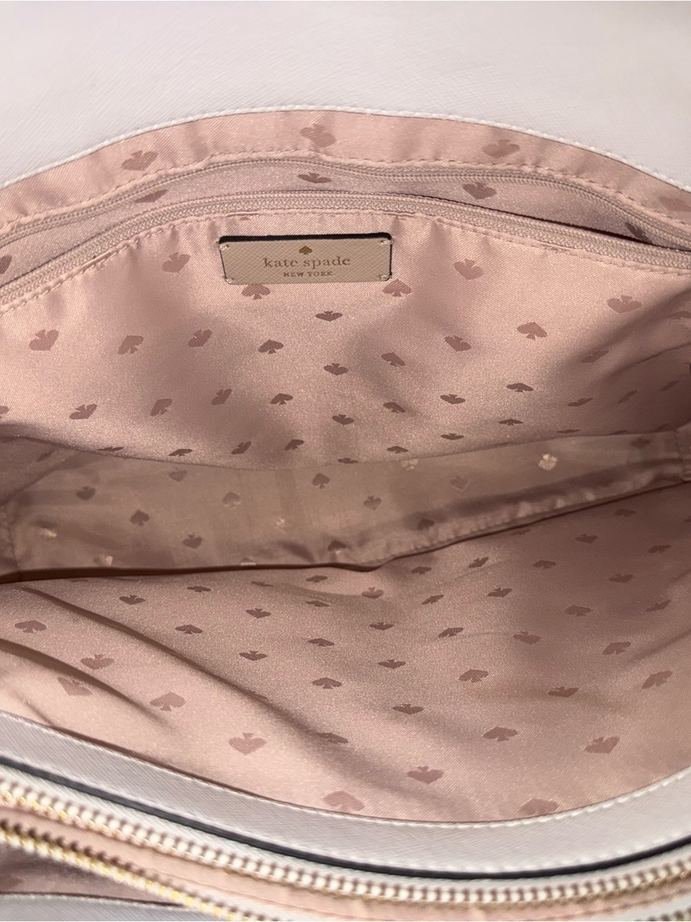kate spade Beige, White & Black Leather Tote - Picture 11 of 16